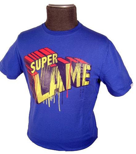 'Super Lame' - Retro Indie Mens T-Shirt by FLY53